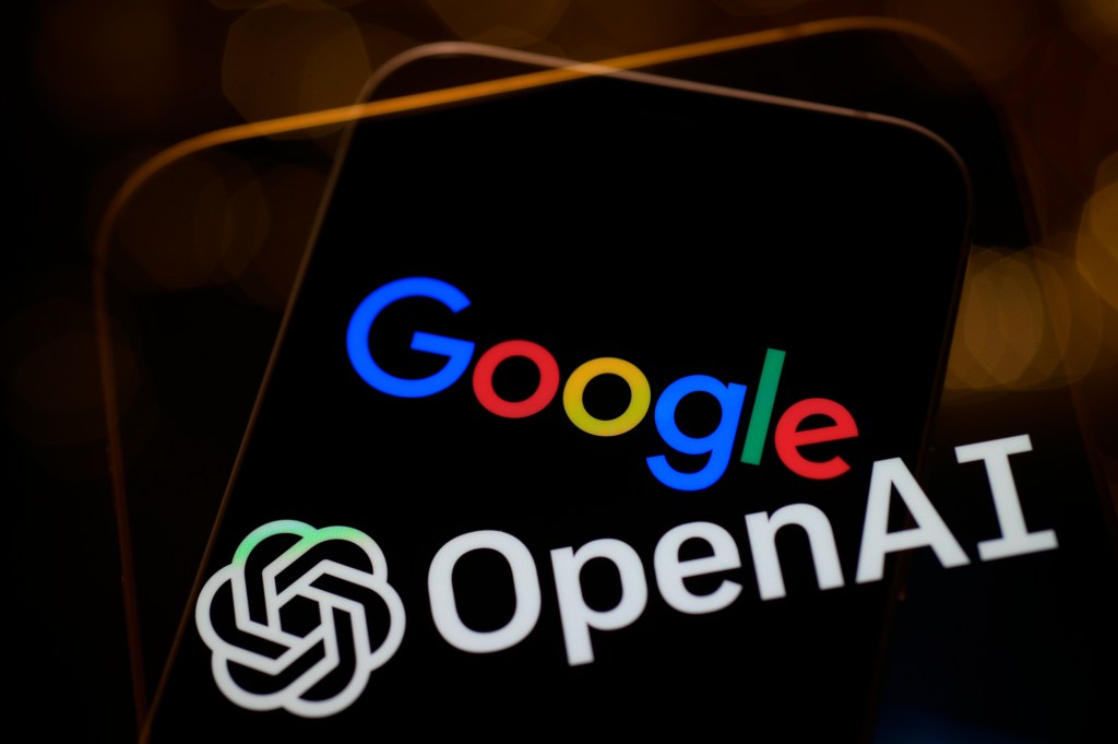 Google, open AI logos