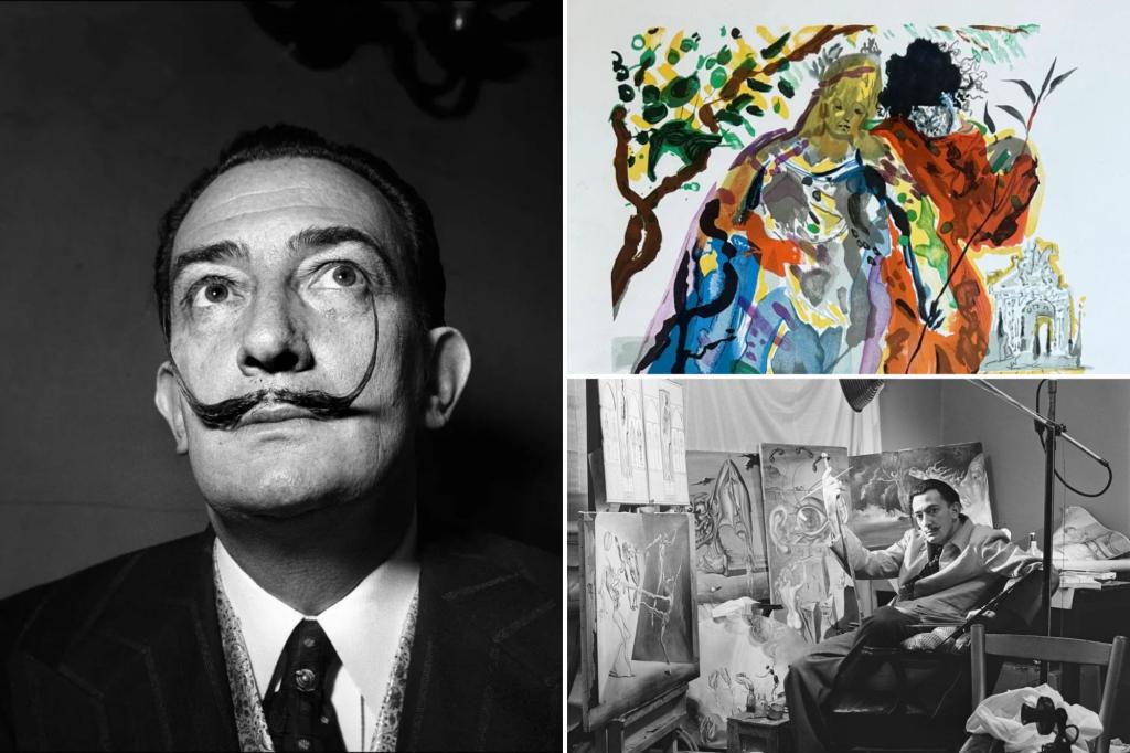 Forgotten Dali prints worth big bucks are found gathering dust in the garage